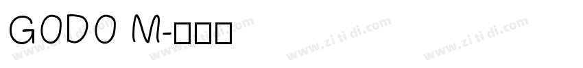 GODO M字体转换